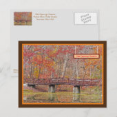 HERFST IN OAK OPENINGS PRESERVE, TOLEDO OHIO AREA BRIEFKAART (Voorkant / Achterkant)