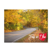 Herfst in Ohio Bochtige Weg Herfstblad