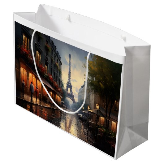  herfst in Parijs Frankrijk Groot Cadeauzakje (Achterkant Gekanteld)