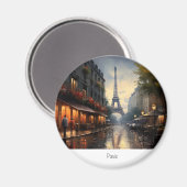  herfst in Parijs Frankrijk Magneet (Voorkant / Achterkant)