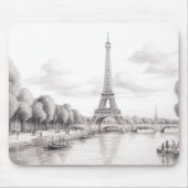 Herfst in Parijs Frankrijk Muismat (Voorkant)