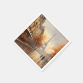 herfst in Parijs Frankrijk Servet (Hoek)