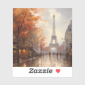  herfst in Parijs Frankrijk Sticker (Vel)