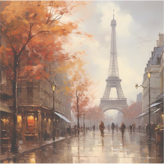  herfst in Parijs Frankrijk Sticker (Voorkant)