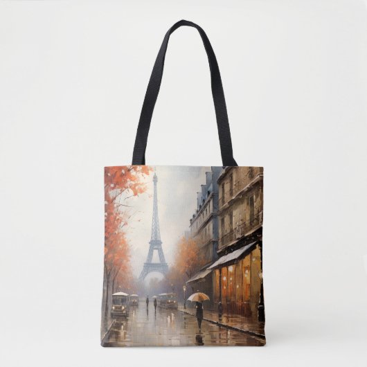 Herfst in Parijs Frankrijk Tote Bag (Voorkant)