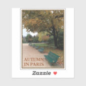 herfst in Parijs Sticker (Vel)