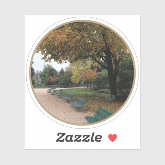 Herfst in Parijs - v2 Sticker (Vel)