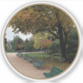 Herfst in Parijs - v2 Sticker (Voorkant)