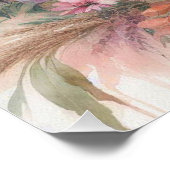 Herfst in pastelkleuren waterverf schilderij perfect poster (Hoek)