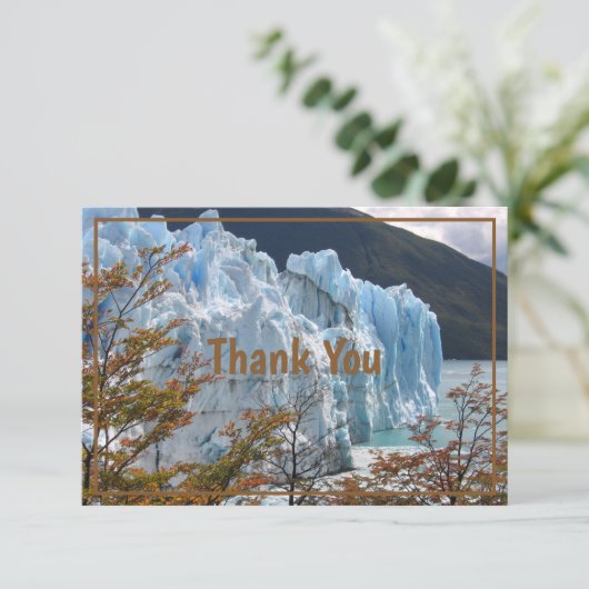 Herfst in Perito Moreno Glacier, Argentinië Bedankkaart (Staand voorkant)