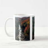 Herfst in Queechee Gorge, Queechee, Vermont; Koffiemok (Links)