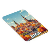 Herfst in Riga Letland Reizen Magneet (Rechterzijde)