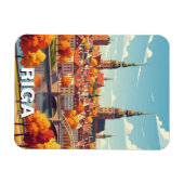 Herfst in Riga Letland Reizen Magneet (Horizontaal)