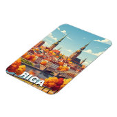Herfst in Riga Letland Reizen Magneet (Linkerzijde)