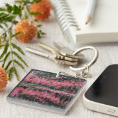 Herfst in roze AcrylSleutelhanger Sleutelhanger (Voorkant Rechts)