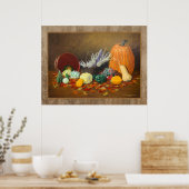 Herfst "In Season" - Schone Kunst nog leven Poster (Keuken)