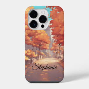 Herfst in Stad Geschenk voor Zakenvrouw Vriendin iPhone 14 Plus Hoesje