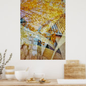 Herfst in Stedelijk Abstract Poster (Keuken)