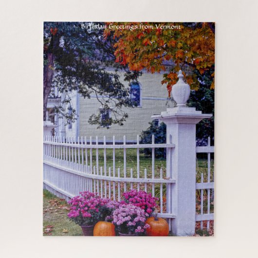 Herfst in Vermont Legpuzzel (Verticaal)