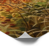 Herfst in Vermont Rolling Hills Waterverf Art Poster (Hoek)