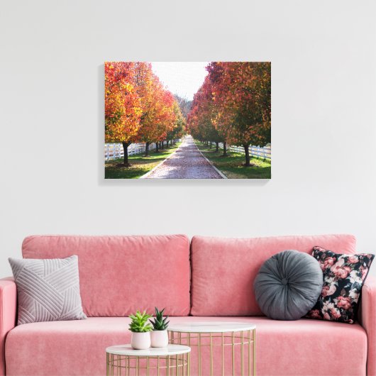 Herfst in Virginia Country Boerderij Landschapskun Canvas Afdruk (Insitu (Woonkamer))