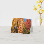 Herfst in Wabash, Indiana Kaart (Gele Bloem)