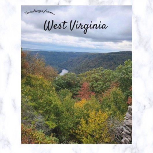 Herfst in West Virginia Briefkaart