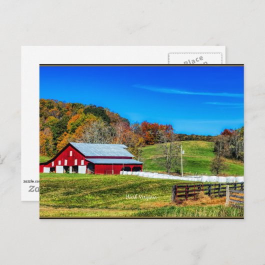 Herfst in West Virginia Briefkaart (Voorkant / Achterkant)