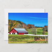 Herfst in West Virginia Kaart (Voorkant)