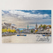 Herfst in Zürich, Zwitserland Legpuzzel (Horizontaal)