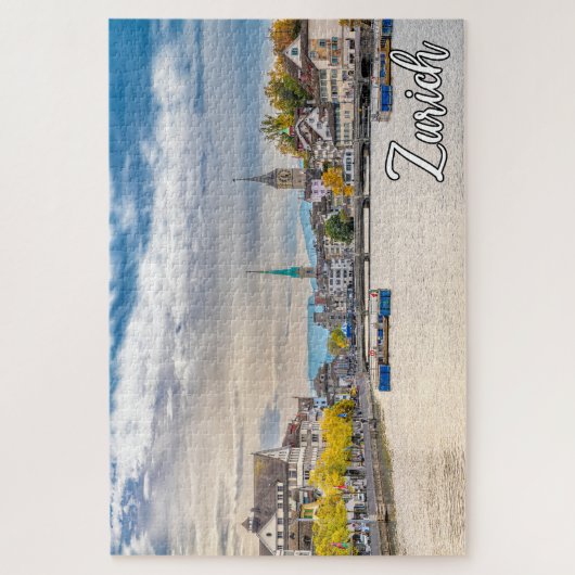 Herfst in Zürich, Zwitserland Legpuzzel (Verticaal)