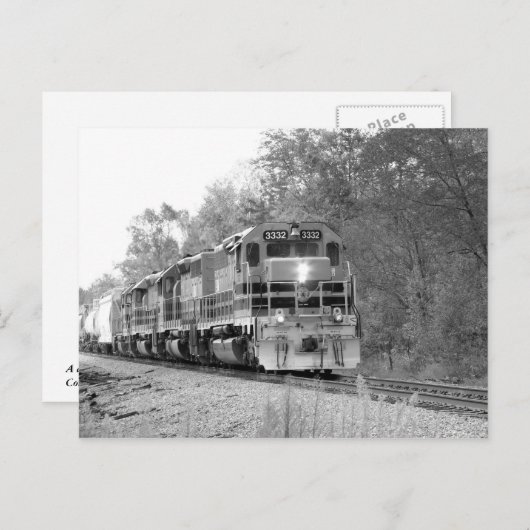 Herfst in zwart-wit briefkaart (Voorkant / Achterkant)