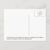 Herfst in zwart-wit briefkaart (Achterkant)