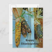 Herfst Indische Corn Feestdagenkaart (Voorkant / Achterkant)