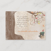 Herfst Initialen Geel Oranje goed Informatiekaartje (Achterkant)