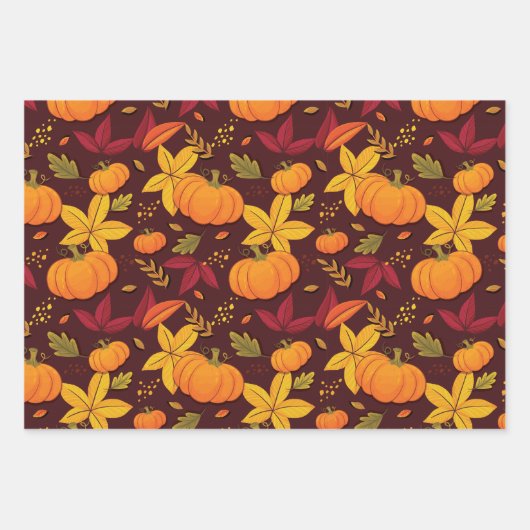 Herfst-inpakpapier Inpakpapier Vel (Voorkant 3)