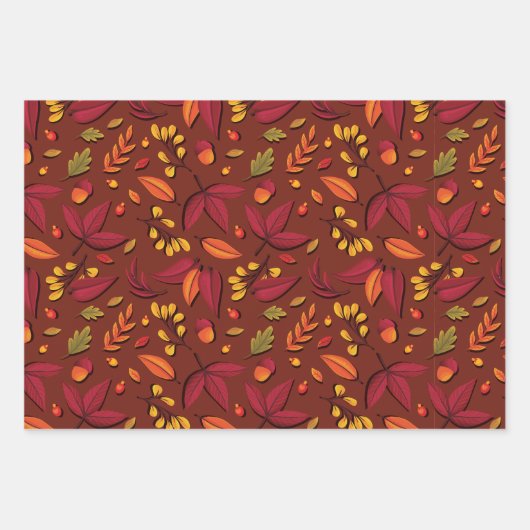 Herfst-inpakpapier Inpakpapier Vel (Voorkant 2)