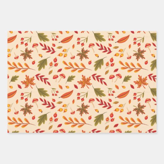 Herfst-inpakpapier Inpakpapier Vel (Voorkant)