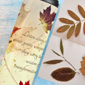 Herfst Inspirerend Quote Gepersonaliseerde esdoorn Thermosbeker