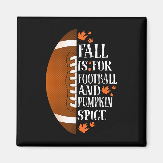 Herfst is bestemd voor Football en pompoenen Magneet (Voorkant)