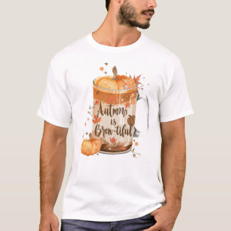 Herfst is brouwbaar Cozy Pumpkin Spice Graphic T-shirt