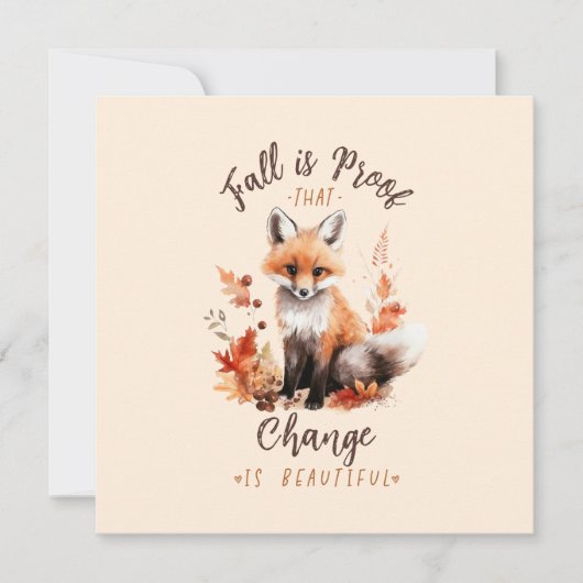 Herfst is een bewijs dat verandering mooi is (Voorkant)