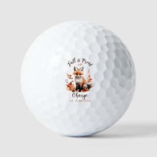 Herfst is een bewijs dat verandering mooi is golfballen