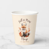 Herfst is een bewijs dat verandering mooi is papieren bekers (Achterkant)