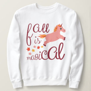 Herfst is een Magical Peach Unicorn Sweatshirt
