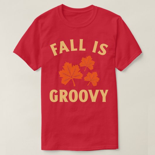 HERFST IS GROOVY T-SHIRT (Design voorkant)