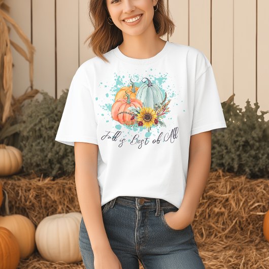Herfst is het allerbeste pompoen t-shirt