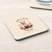 Herfst is het bewijs dat verandering mooi is - Fox Bier Onderzetter (Linkerzijde)
