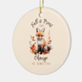 Herfst is het bewijs dat verandering mooi is - Fox Keramisch Ornament (Links)