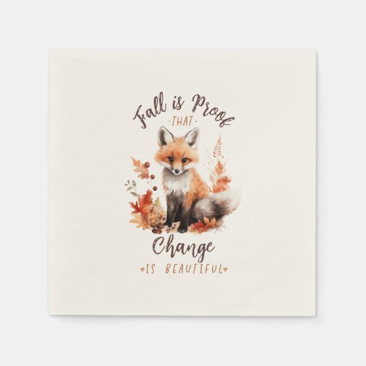 Herfst is het bewijs dat verandering mooi is - Fox Servet (Voorkant)